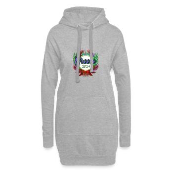 L’équipe de la Grèce 2024 - Sweat-shirt à capuche long Femme - gris chiné - Devant