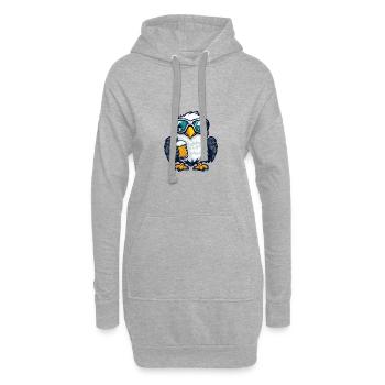 Adler Ski Bier - Hoodie-Kleid - Grau meliert - Vorne