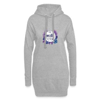 Malle Crew Coloré - Sweat-shirt à capuche long Femme - gris chiné - Devant