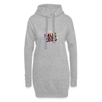 Malle 2025 Klecks Bunt - Hoodie-Kleid - Grau meliert - Vorne