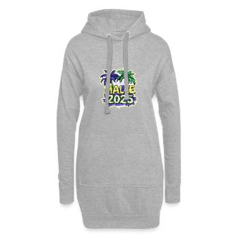 Malle 2025 Urlaub - Hoodie-Kleid - Grau meliert - Vorne