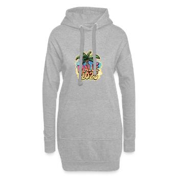 Malle 2025 Palmiers Majorque - Sweat-shirt à capuche long Femme - gris chiné - Devant