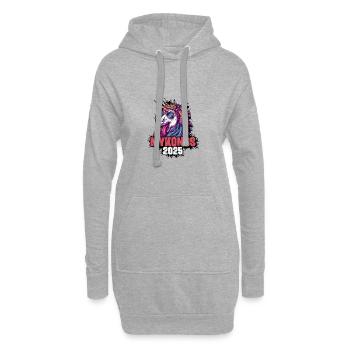 Mykonos 2025 Einhorn - Hoodie-Kleid - Grau meliert - Vorne