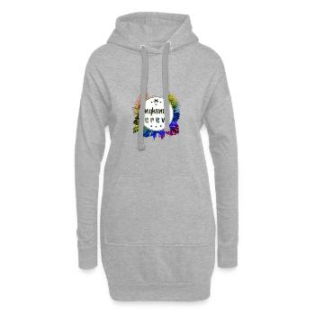 Mykonos Crew Coloré - Sweat-shirt à capuche long Femme - gris chiné - Devant