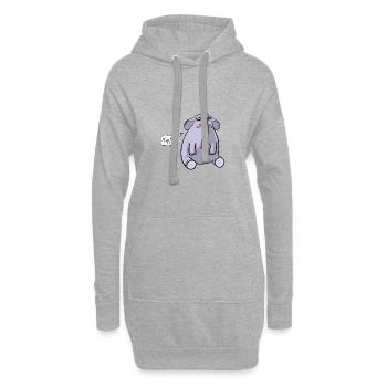 Elefant Schnupfen - Hoodie-Kleid - Grau meliert - Vorne