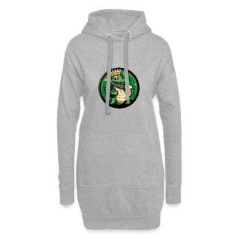 Bande dessinée de bière d’alligator - Sweat-shirt à capuche long Femme - gris chiné - Devant