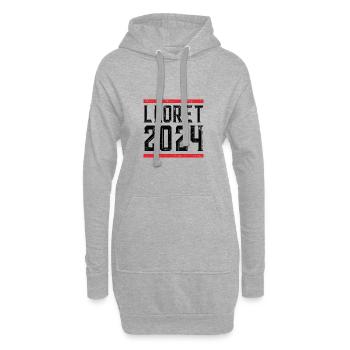 Lloret De Mar 2024 - Hoodie-Kleid - Grau meliert - Vorne