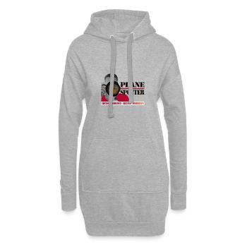 Plane Spotter - Passion for Life - White - Hoodie-Kleid - Grau meliert - Vorne