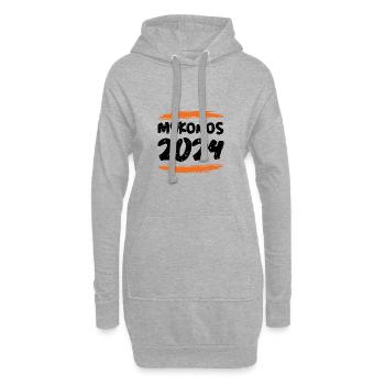 Mykonos 2024 - Hoodie-Kleid - Grau meliert - Vorne