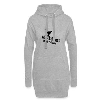apres ski party crew - Hoodie-Kleid - Grau meliert - Vorne