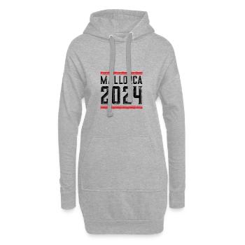 Mallorca 2024 - Hoodie-Kleid - Grau meliert - Vorne