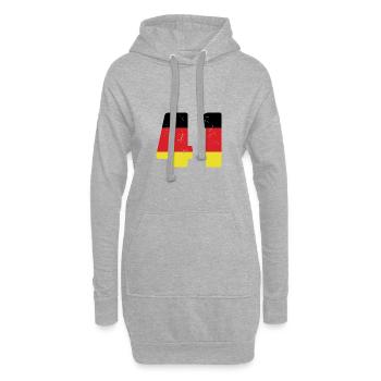 41 Numéro Jersey Allemagne - Sweat-shirt à capuche long Femme - gris chiné - Devant