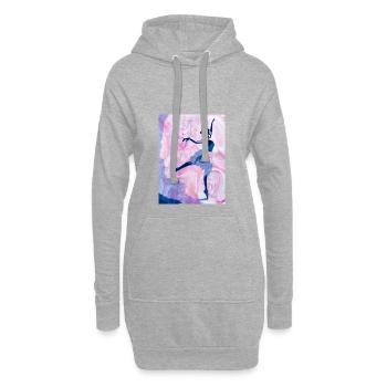 Ballerina - Hoodie-Kleid - Grau meliert - Vorne