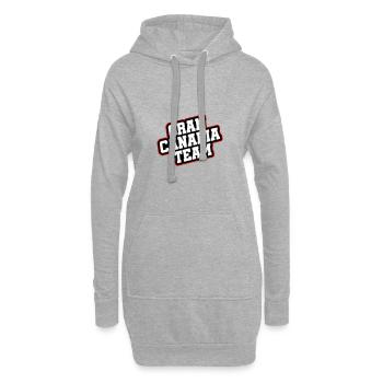 L’équipe de Gran Canaria - Sweat-shirt à capuche long Femme - gris chiné - Devant
