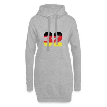 Maillot 32 numéros Allemagne - Sweat-shirt à capuche long Femme - gris chiné - Devant
