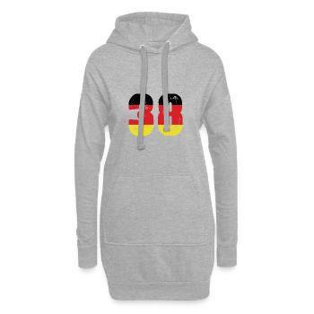 38 Numéro Jersey Allemagne - Sweat-shirt à capuche long Femme - gris chiné - Devant