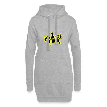 Enterrement de vie de garçon Allumette de célibataire - Sweat-shirt à capuche long Femme - gris chiné - Devant