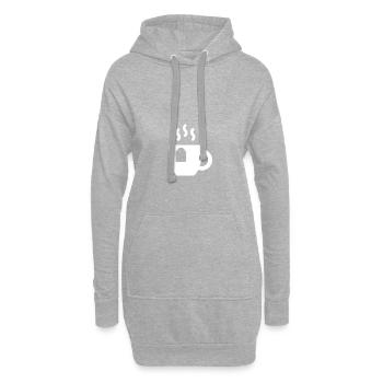 Tee - Hoodie-Kleid - Grau meliert - Vorne