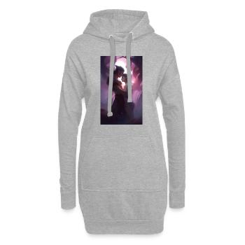 Übernatürliche Monster lieben Fantasie - Hoodie-Kleid - Grau meliert - Vorne