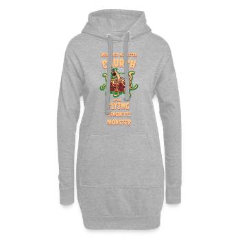Cadeau de l'église du ministre ordonné - Sweat-shirt à capuche long Femme - gris chiné - Devant