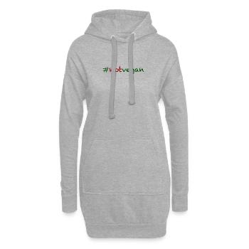 #notvegan - not vegan! - Hoodie-Kleid - Grau meliert - Vorne