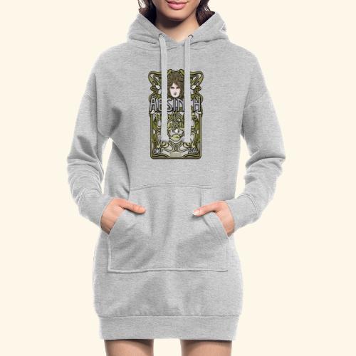 Absinth Your Daily Greens in a Bottle Art Nouveau - Hoodie-Kleid