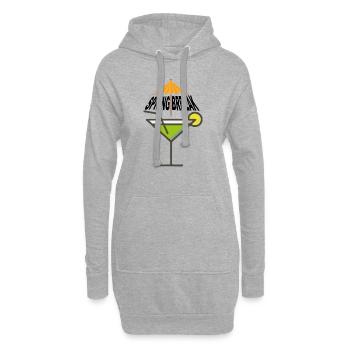 Spring Break - Hoodie-Kleid - Grau meliert - Vorne