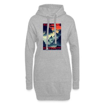 Miskatonic Universität - Hoodie-Kleid - Grau meliert - Vorne