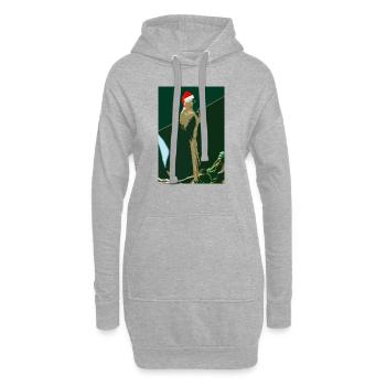 Weihnachten Colious - Hoodie-Kleid - Grau meliert - Vorne
