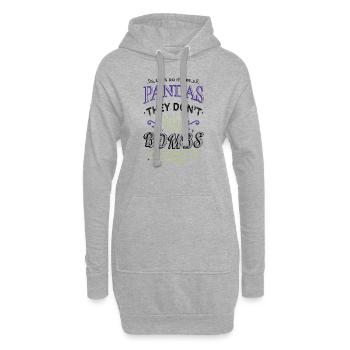 funny sayings statement humor flower power child - Hoodie-Kleid - Grau meliert - Vorne