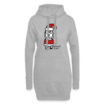 Weihnachts ScHoF - Hoodie-Kleid - Grau meliert - Vorne
