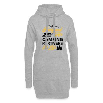 Wohnmobil - Hoodie-Kleid - Grau meliert - Vorne