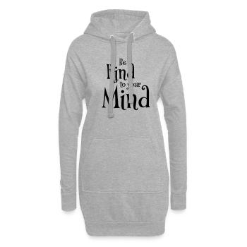 Soyez gentil avec votre - Sweat-shirt à capuche long Femme - gris chiné - Devant
