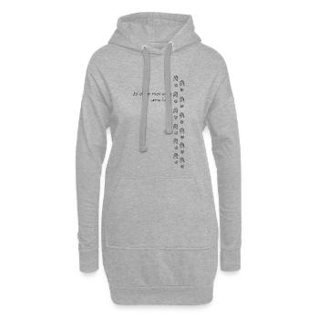 bi daun moi au coin de la rue - Je suis alors au coin de la rue - Sweat-shirt à capuche long Femme - gris chiné - Devant