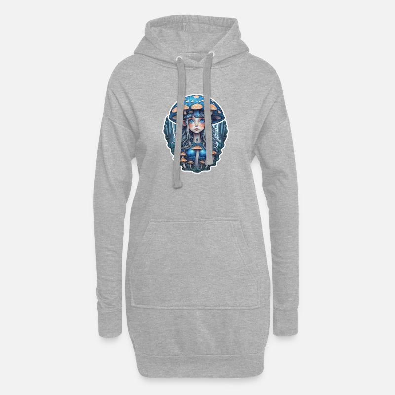 Elfe - Hoodie-Kleid - Grau meliert