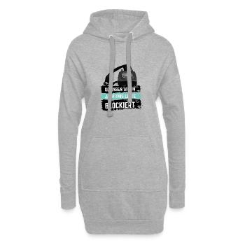 So haben wir im Jahr 1985 Leute blockiert - Hoodie-Kleid - Grau meliert - Vorne