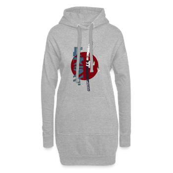 Katana - Hoodie-Kleid - Grau meliert - Vorne