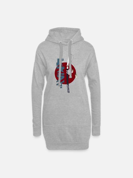 Katana - Hoodie-Kleid - Grau meliert