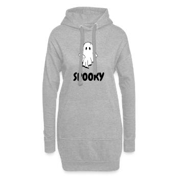 EFFRAYANT |  T-shirt d’Halloween avec fantôme - Sweat-shirt à capuche long Femme - gris chiné - Devant