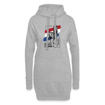 Berger hollandais - Dutchie - Sweat-shirt à capuche long Femme - gris chiné - Devant