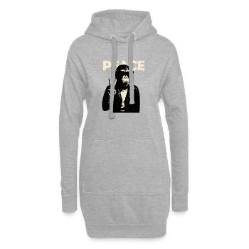 Singe Rebelle Pacifique - Sweat-shirt à capuche long Femme - gris chiné - Devant