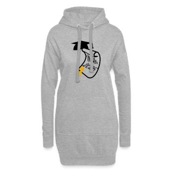Master 2026 - Hoodie-Kleid - Grau meliert - Vorne