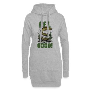 Vintage Aal Aal Guter Humor - Hoodie-Kleid - Grau meliert - Vorne