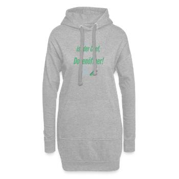 Ouvre-boîtes - Sweat-shirt à capuche long Femme - gris chiné - Devant