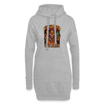 Santa’s Little Nightmare Horror - Hoodie-Kleid - Grau meliert - Vorne