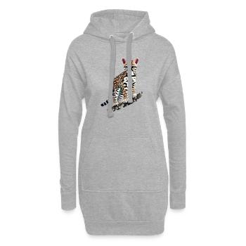 Ozelot - Hoodie-Kleid - Grau meliert - Vorne