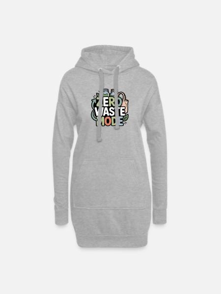 zero-waste-mode - Hoodie-Kleid - Grau meliert