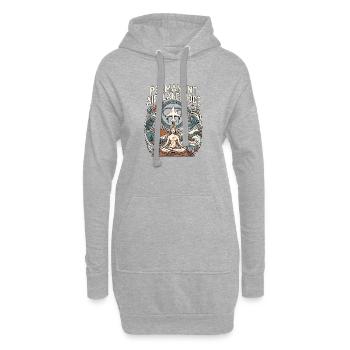 Mode Yoga Air Plane - Sweat-shirt à capuche long Femme - gris chiné - Devant