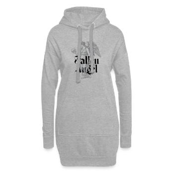 Ange déchu - Sweat-shirt à capuche long Femme - gris chiné - Devant