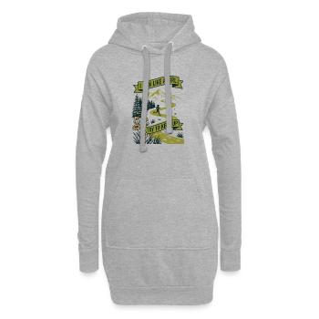 Coureuse - Je cours comme une fille, j’essaie de suivre le rythme - Sweat-shirt à capuche long Femme - gris chiné - Devant